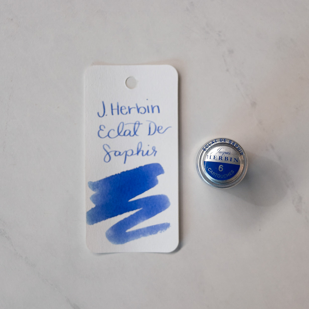 Jacques Herbin Eclat de Saphir Ink Cartridges Blue