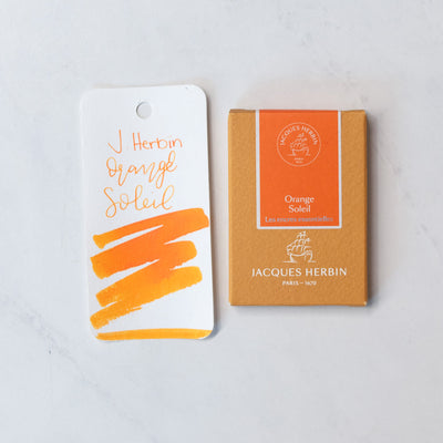 Jacques Herbin Essential Orange Soleil Ink Cartridges