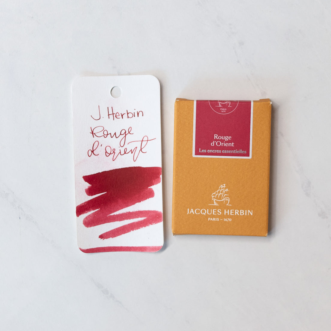 Jacques Herbin Essential Rouge d'Orient Ink Cartridges