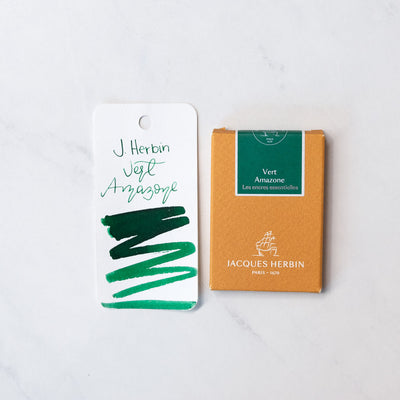 Jacques Herbin Essential Vert Amazone Ink Cartridges