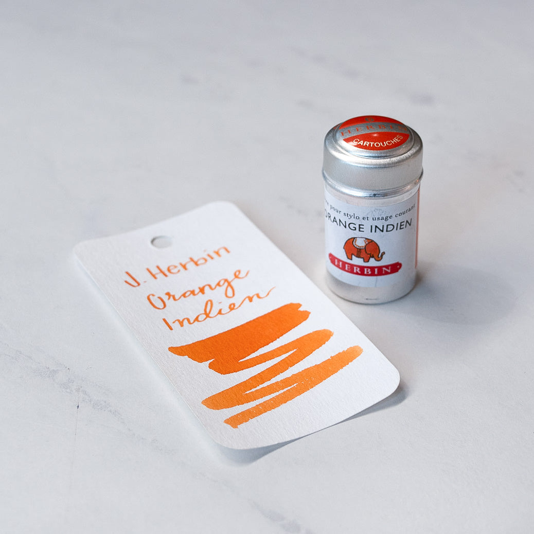 Jacques Herbin Orange Indien Ink Cartridges