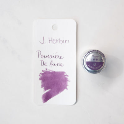 Jacques Herbin Poussiere de Lune Ink Cartridges Purple
