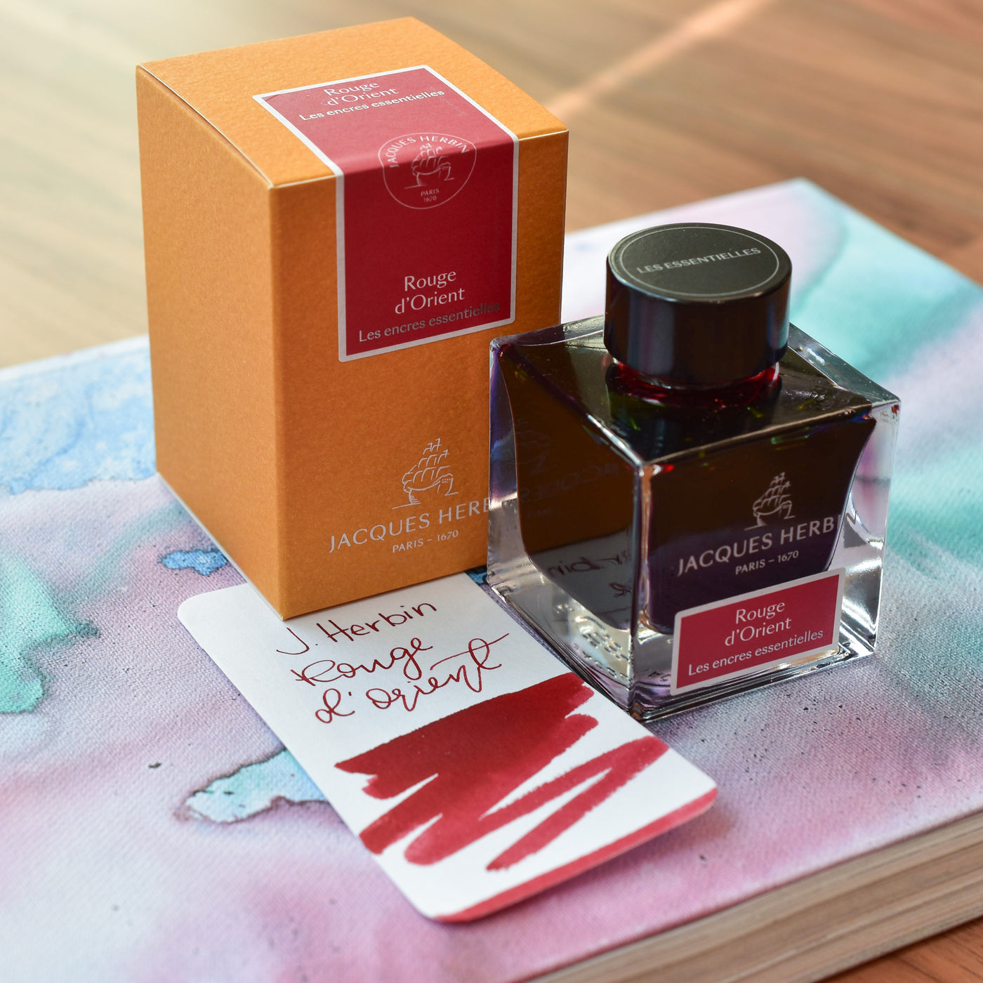 Jacques Herbin Rouge d'Orient Ink Bottle