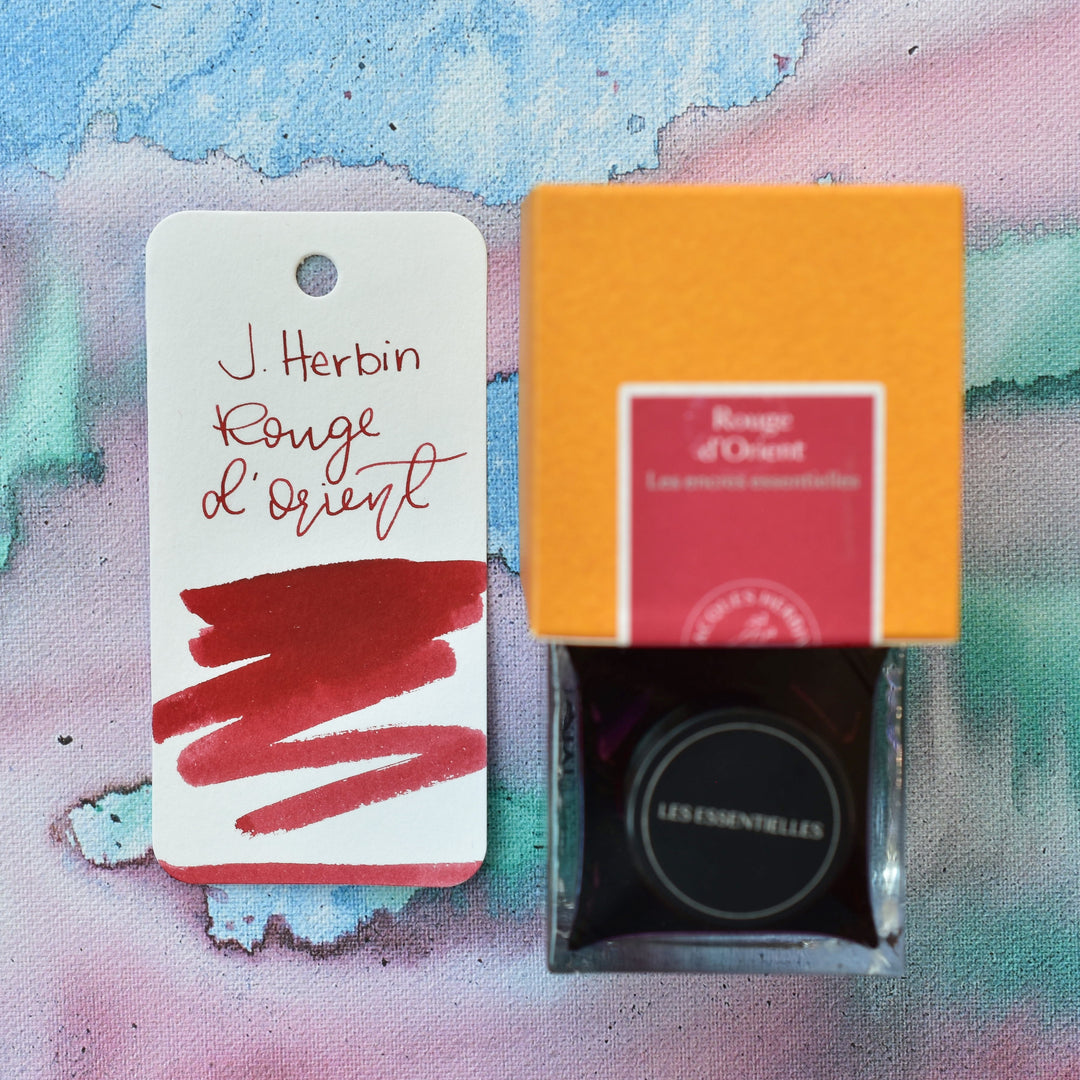 Jacques Herbin Rouge d'Orient Ink Bottle - Red Fountain Pen Ink