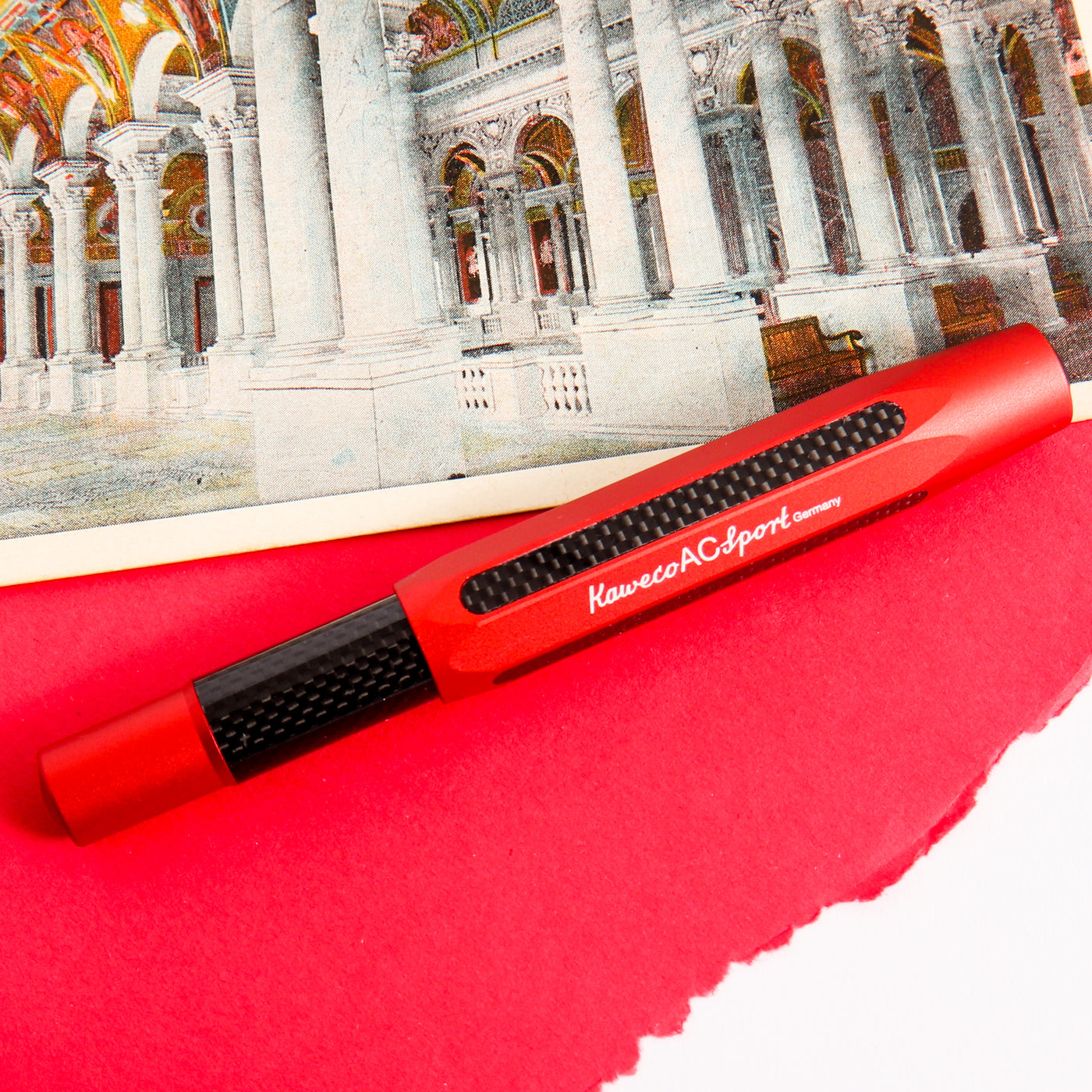 Kaweco AC Sport Red Fountain Pen Capped