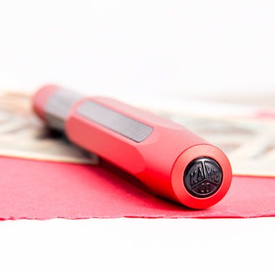 Kaweco AC Sport Red Fountain Pen Logo On Cap