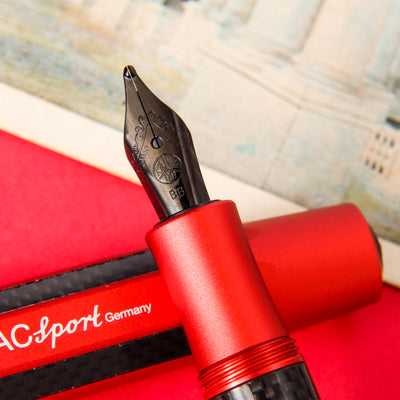 Kaweco AC Sport Red Fountain Pen Stainless Steel Nib