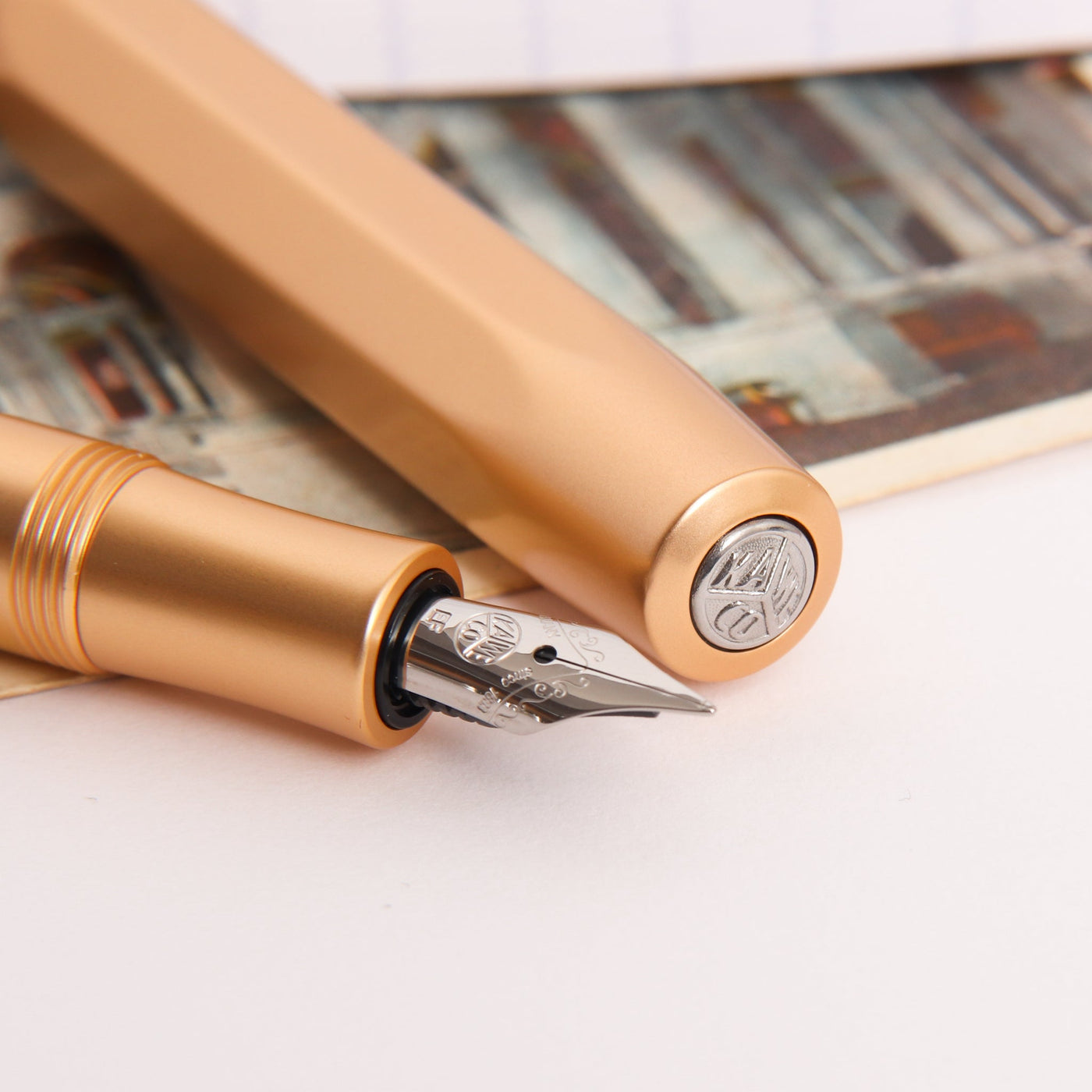 Kaweco Al Sport Gold Fountain Pen Nib Details