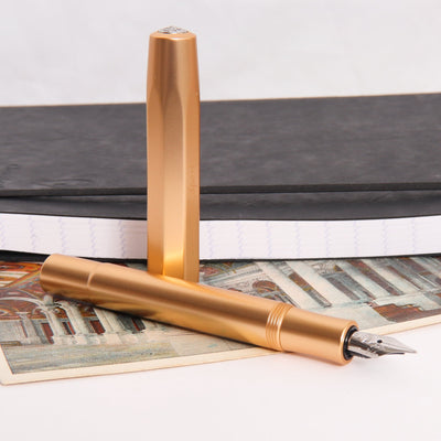 Kaweco Al Sport Gold Fountain Pen Uncapped