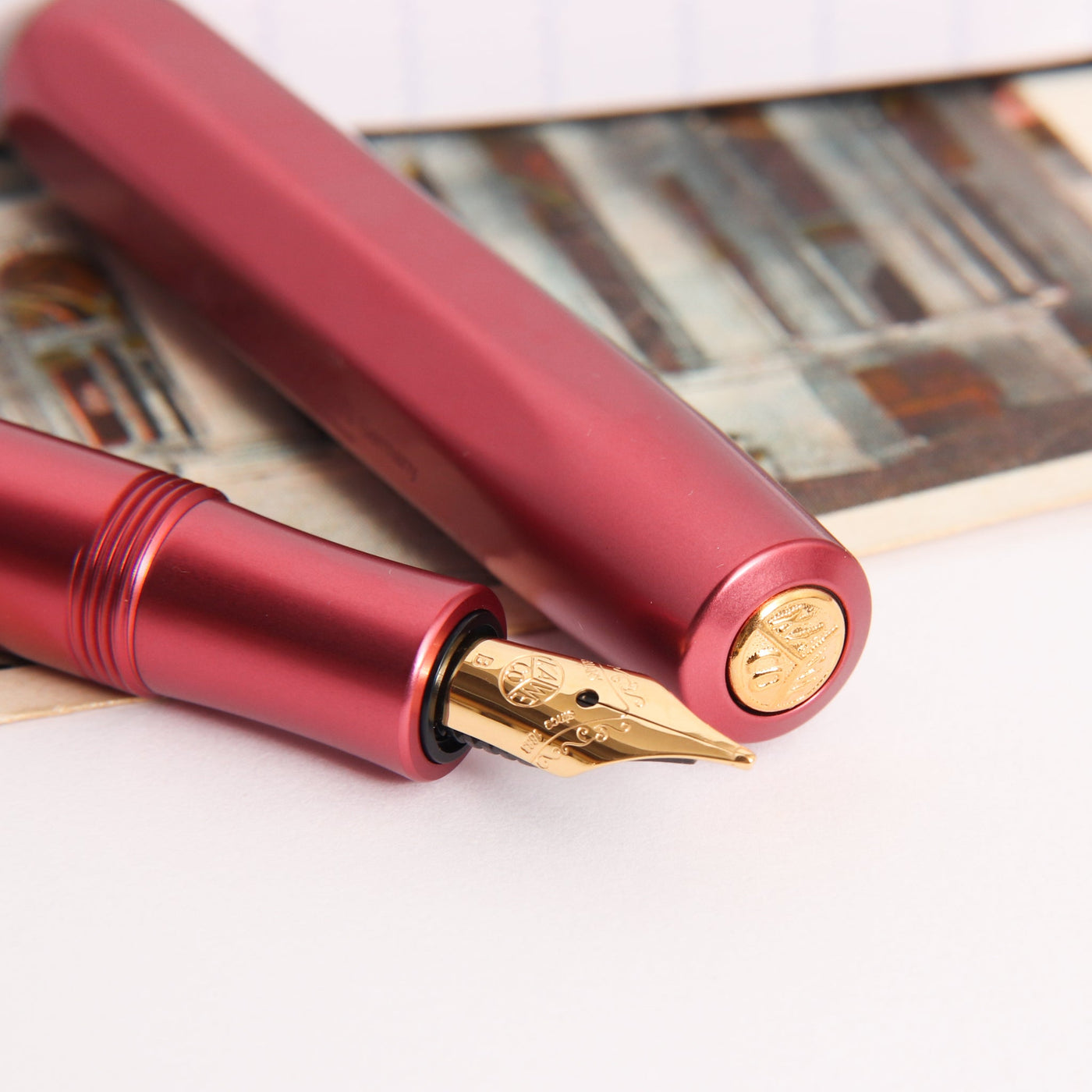 Kaweco Al Sport Ruby Fountain Pen Nib Details