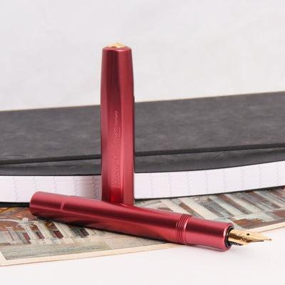 Kaweco Al Sport Ruby Fountain Pen Uncapped