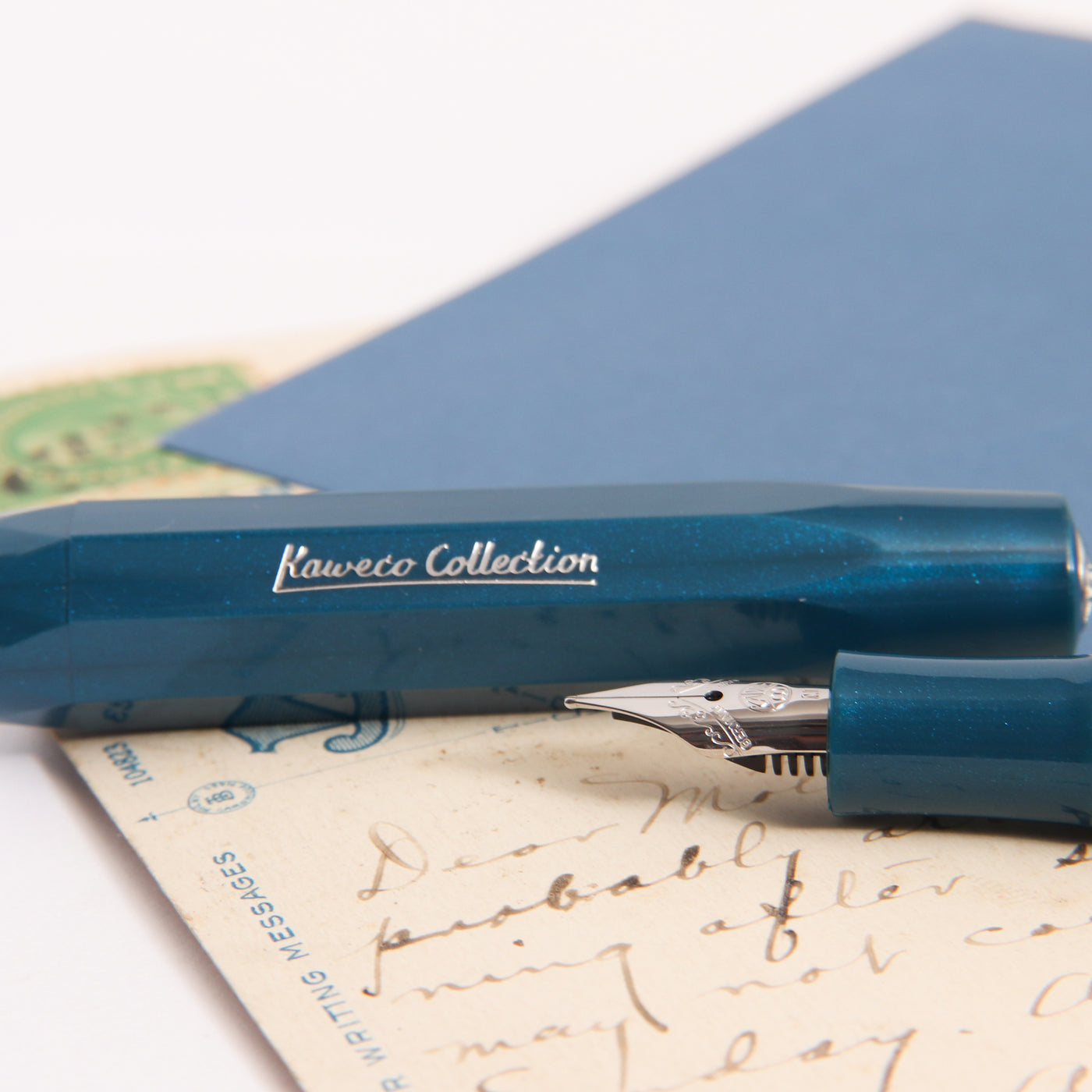 Kaweco Collector's Sport Toyama Teal Fountain Pen Engraving