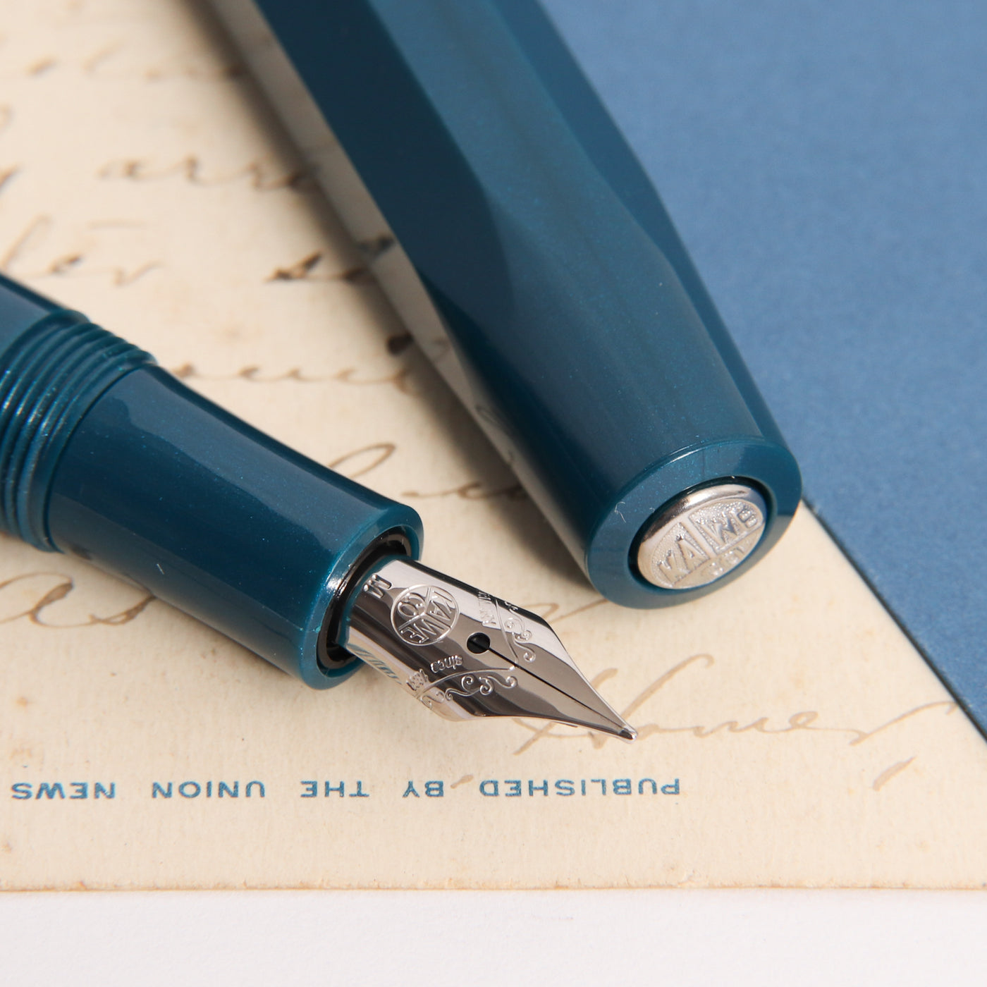 Kaweco Collector's Sport Toyama Teal Fountain Pen Nib Details