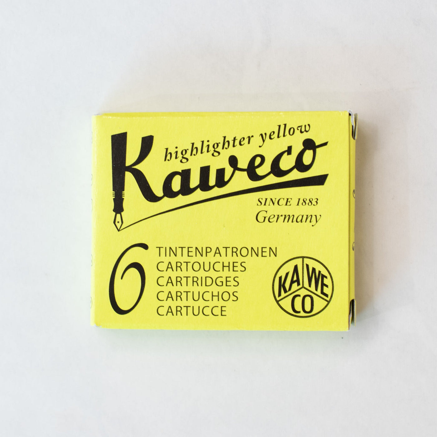 Kaweco Highlighter Yellow Ink Cartridges