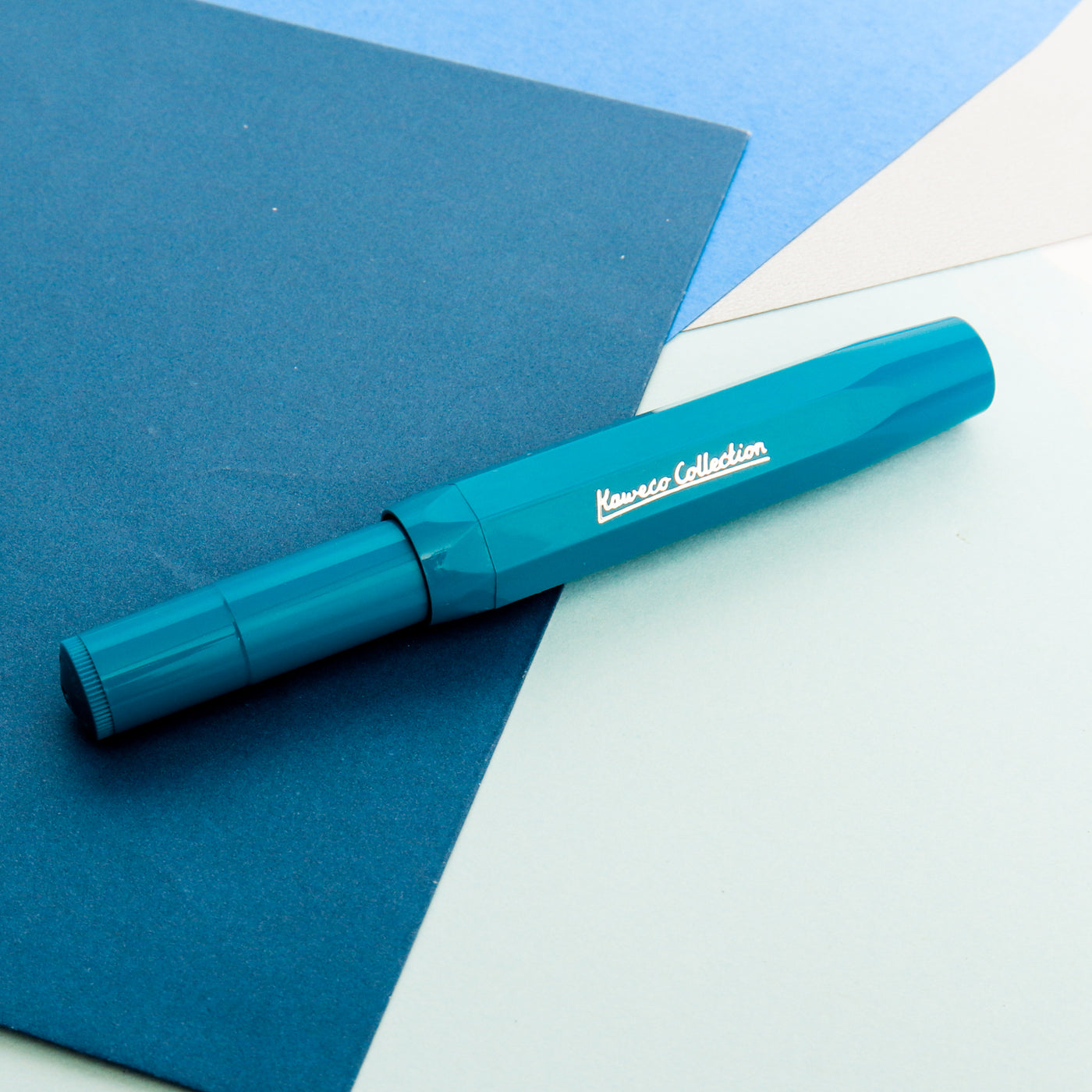 Kaweco Skyline Sport Cyan Collector's Edition Fountain Pen Capped