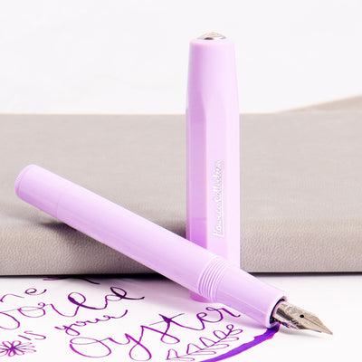 Kaweco Skyline Sport Lavender Fountain Pen Uncapped