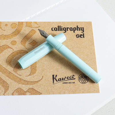 Kaweco Skyline Sport Mint Large Fountain Pen Calligraphy Set
