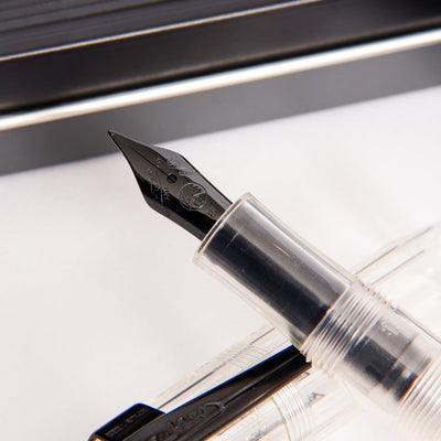 Kaweco Sport Black Crystal Fountain Pen Nib Details