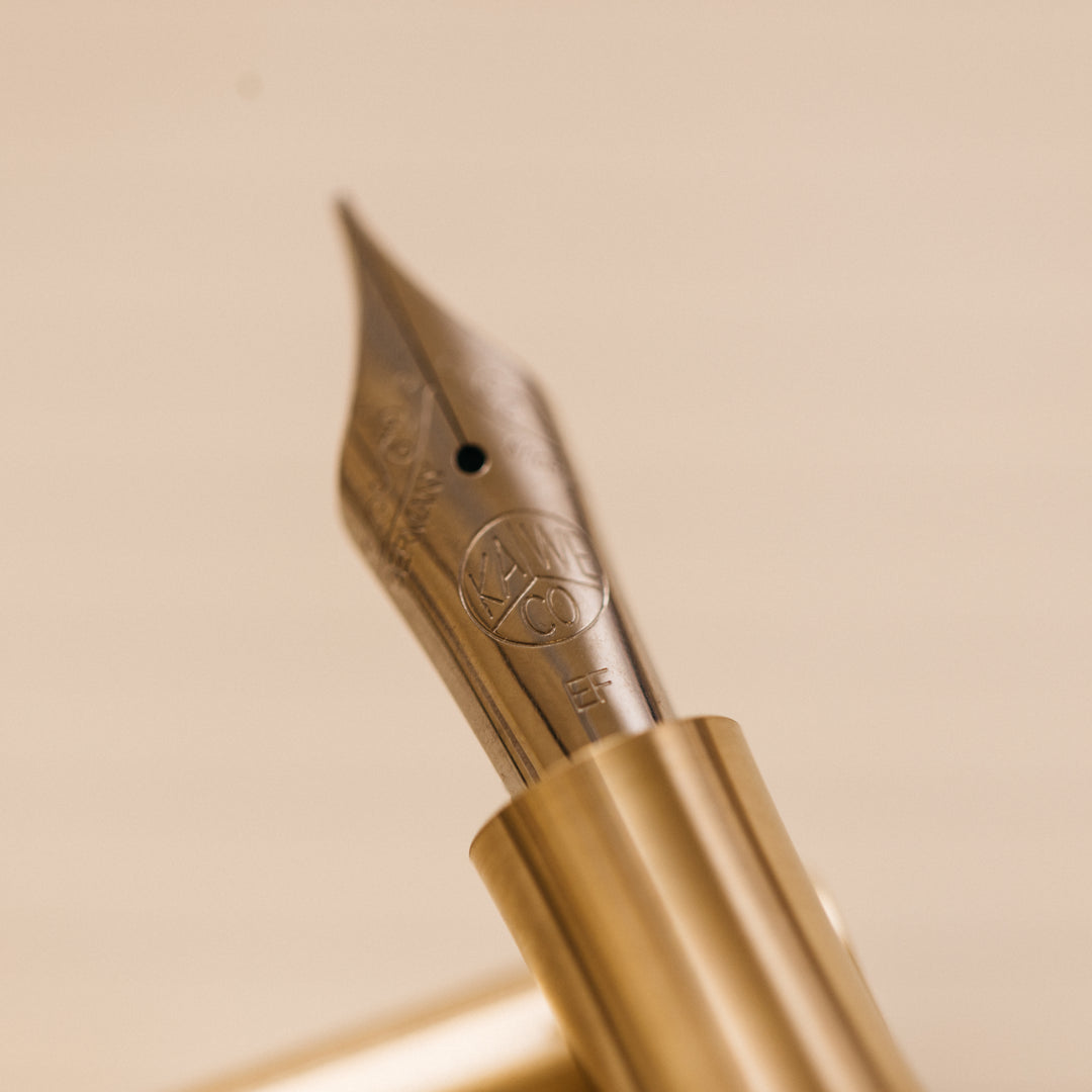 Kaweco Supra Brass Fountain Pen - Stainless Steel Nib – Truphae
