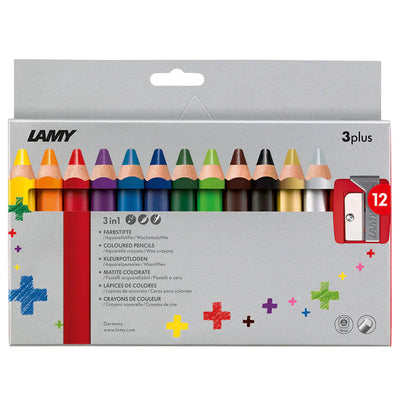 LAMY 3Plus Colored Pencils - Pack of 12