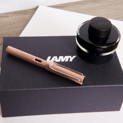 LAMY-AL-Star-Cosmic-Fountain-Pen-&-Ink-Bottle-Gift-Set-Box