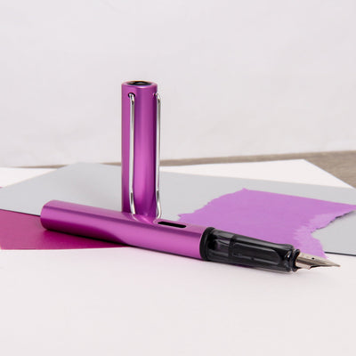 LAMY AL-Star Special Edition Lilac Fountain Pen Uncapped