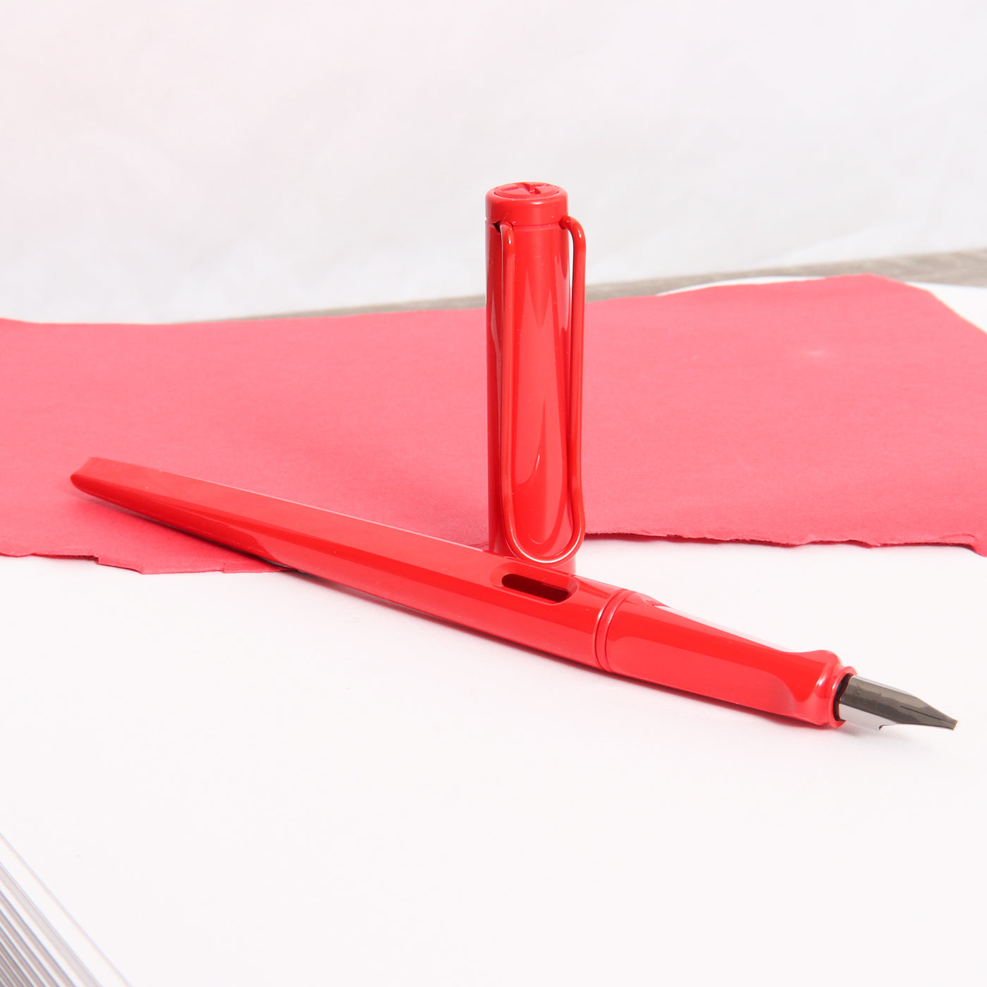 LAMY Joy Special Edition Strawberry Fountain Pen Uncapped