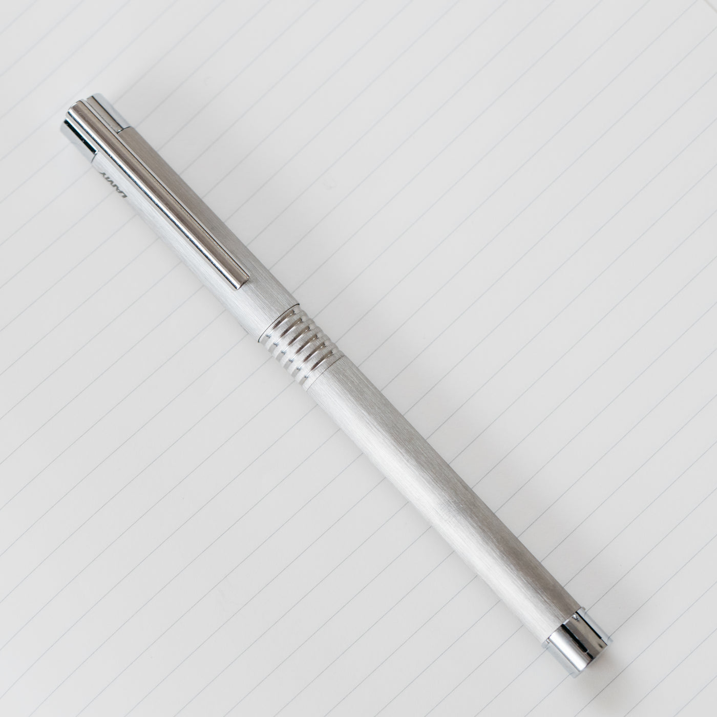 LAMY Logo Brushed Stainless Steel Fountain Pen