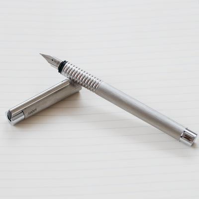 LAMY Logo Brushed Stainless Steel Fountain Pen