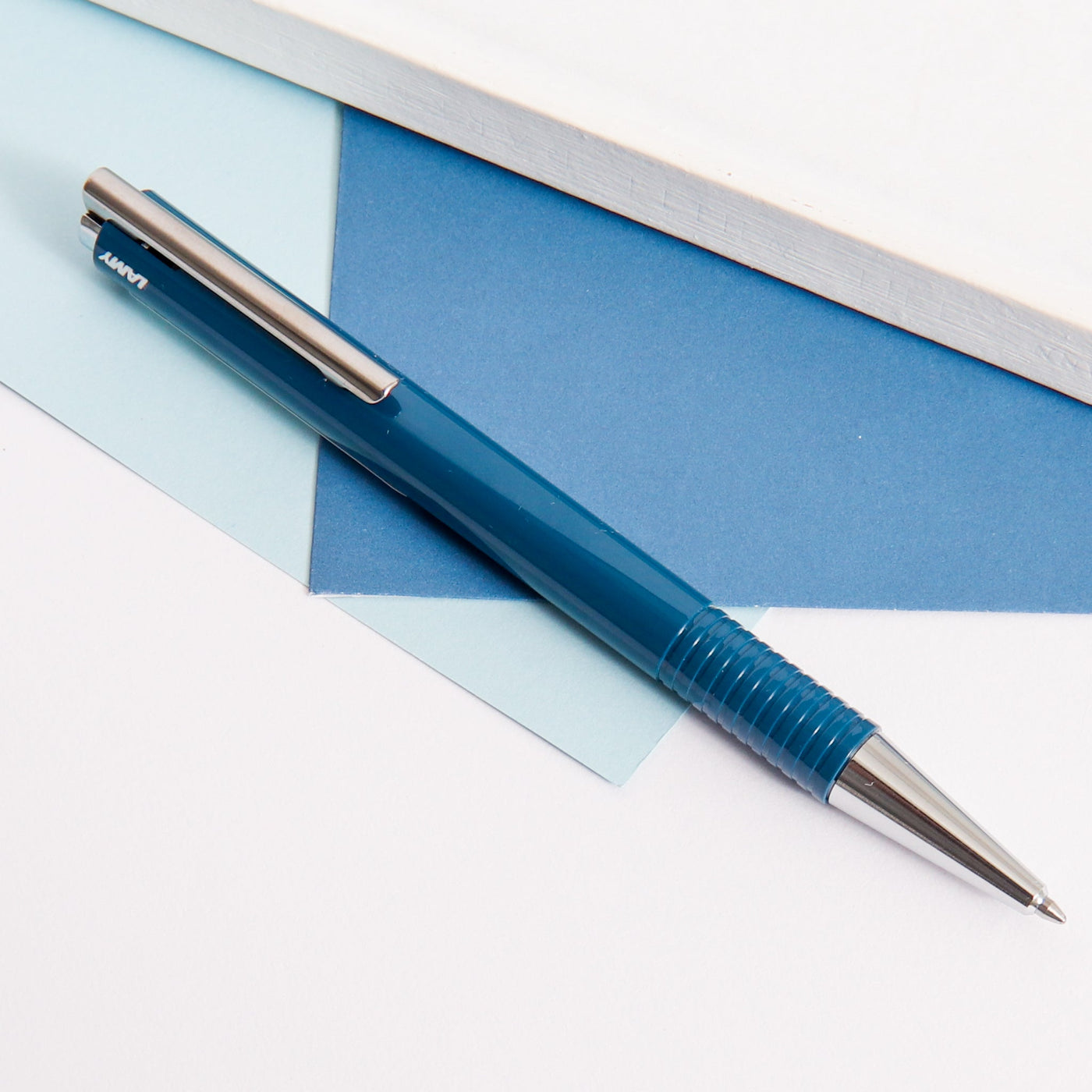 LAMY-Logo-M+-Indigo-Gloss-Ballpoint-Pen