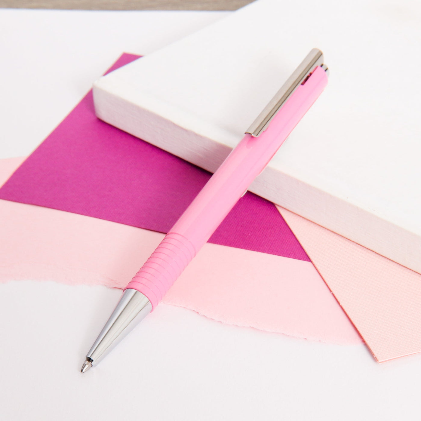 LAMY-Logo-M+-Rose -Gloss-Ballpoint-Pen-Shiny-Plastic