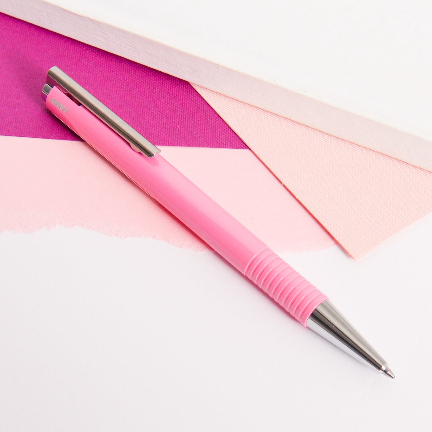 LAMY-Logo-M+-Rose -Gloss-Ballpoint-Pen