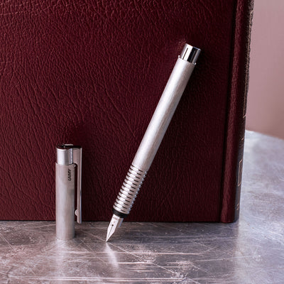 LAMY Logo Brushed Stainless Steel Fountain Pen
