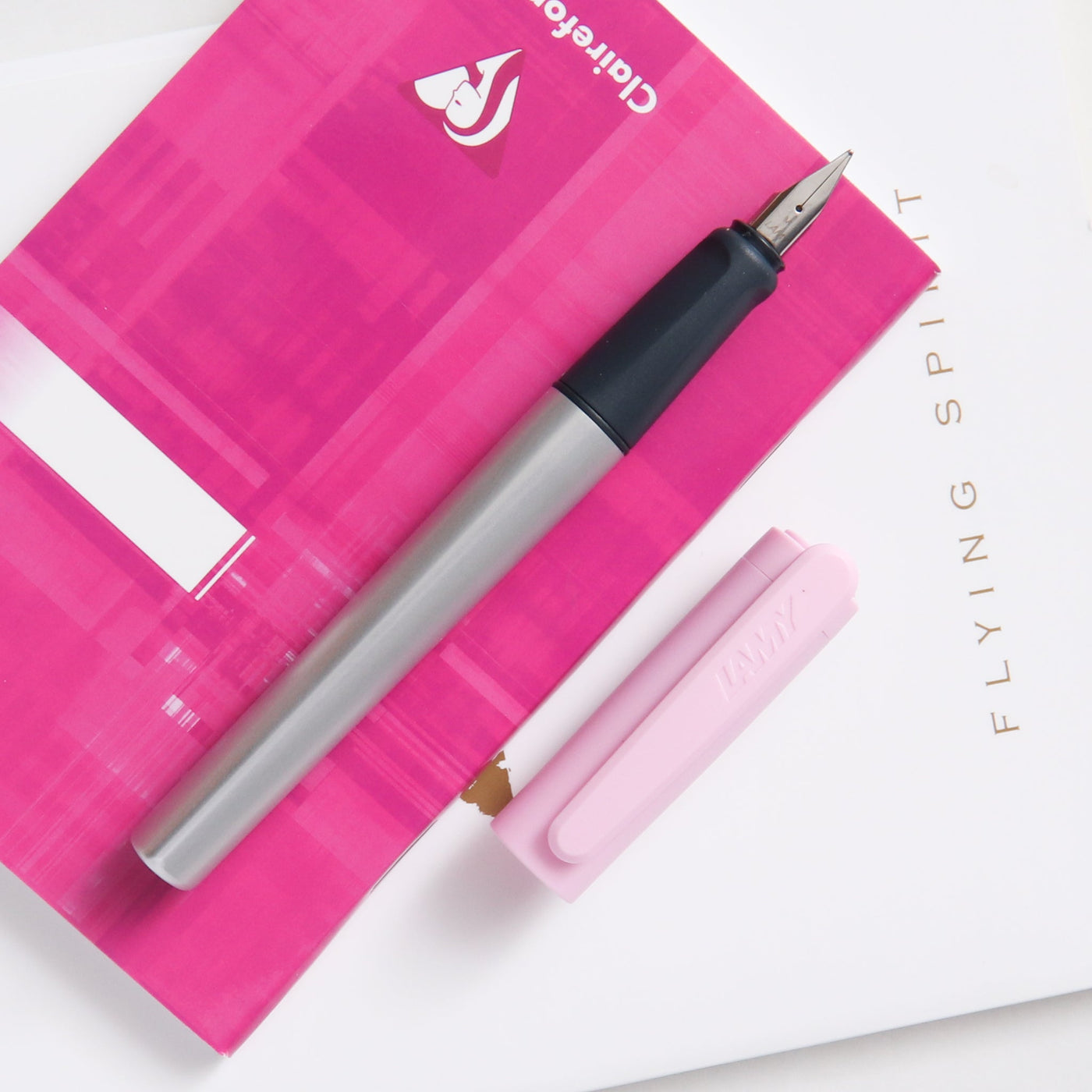LAMY Nexx Rose Fountain Pen Pink and Silver