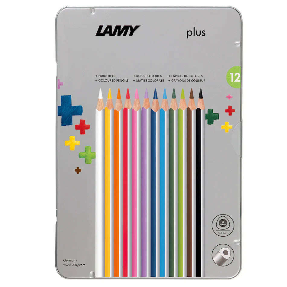 LAMY Plus Colored Pencils Set of 12 with Metal Box