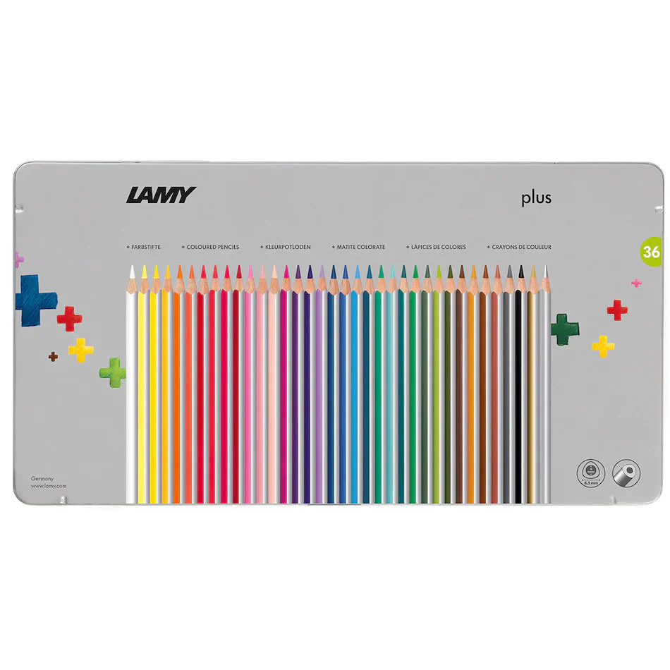 LAMY Plus Colored Pencils Set of 36 with Metal Box