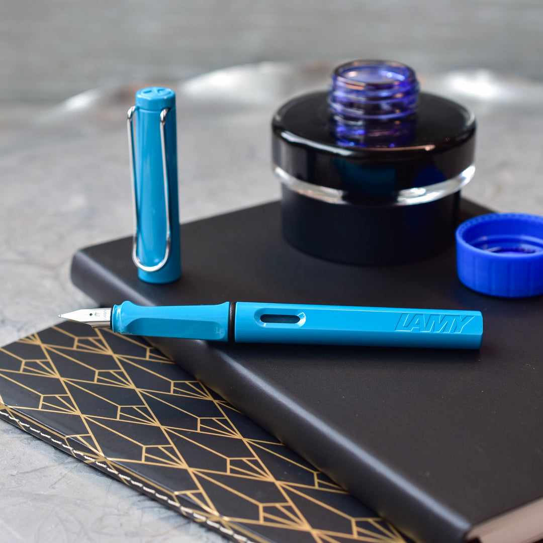 LAMY Safari Aqua-Marine 万年筆　字幅EF LAMY Safari Aquamarine 2011 Fountain Pen - Special Edition – Truphae