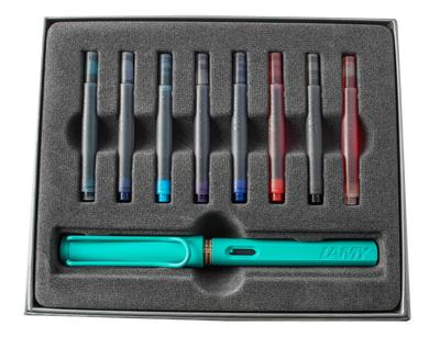 LAMY Safari Candy Aquamarine Fountain Pen Gift Set