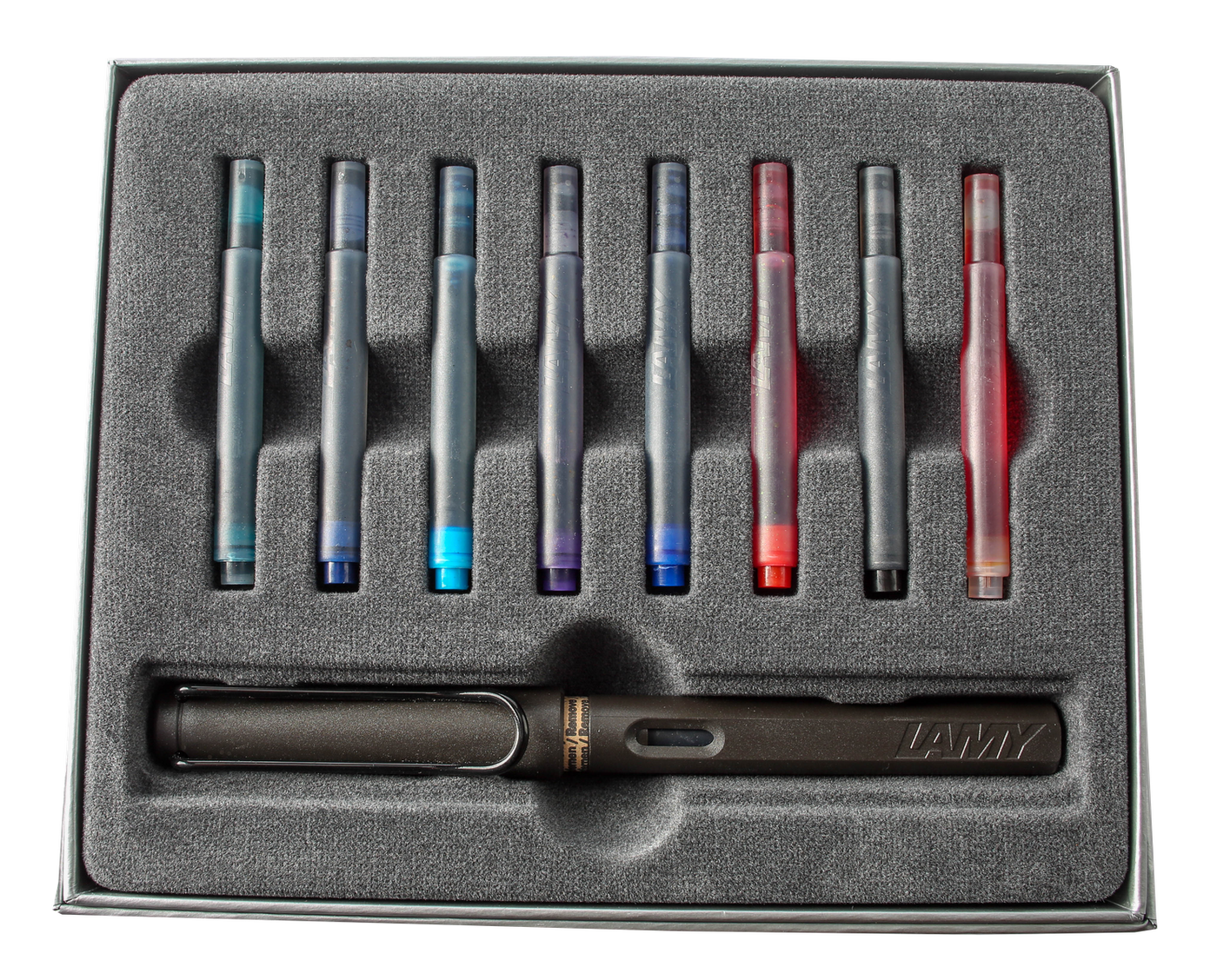 LAMY Safari Charcoal Fountain Pen Gift Set