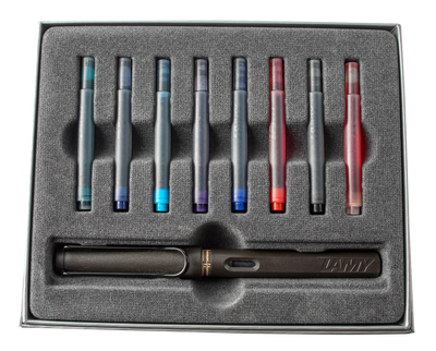 LAMY Safari Charcoal Fountain Pen Gift Set