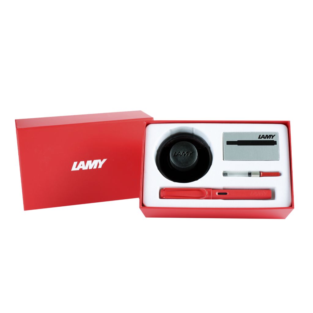 LAMY Safari 2022 Cozy Strawberry Fountain Pen Gift Set