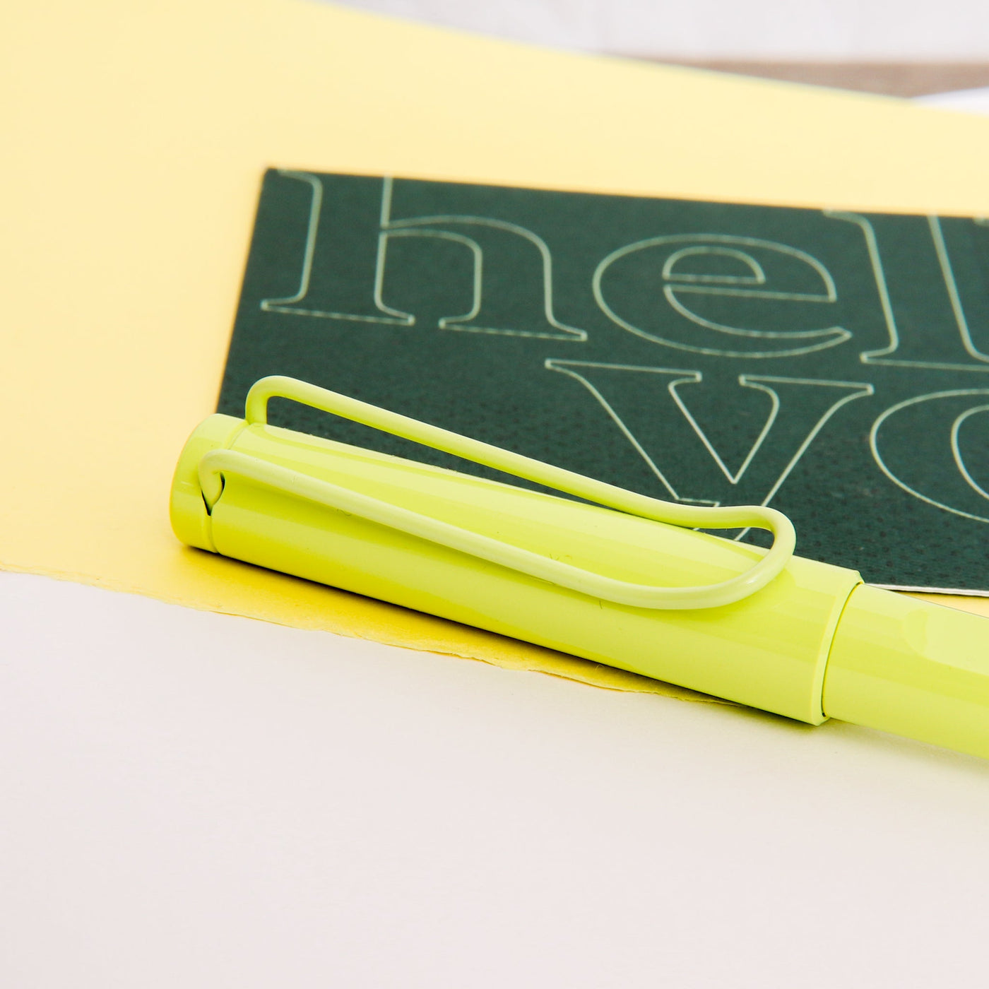 LAMY Safari Special Edition Spring Green Rollerball Pen Clip