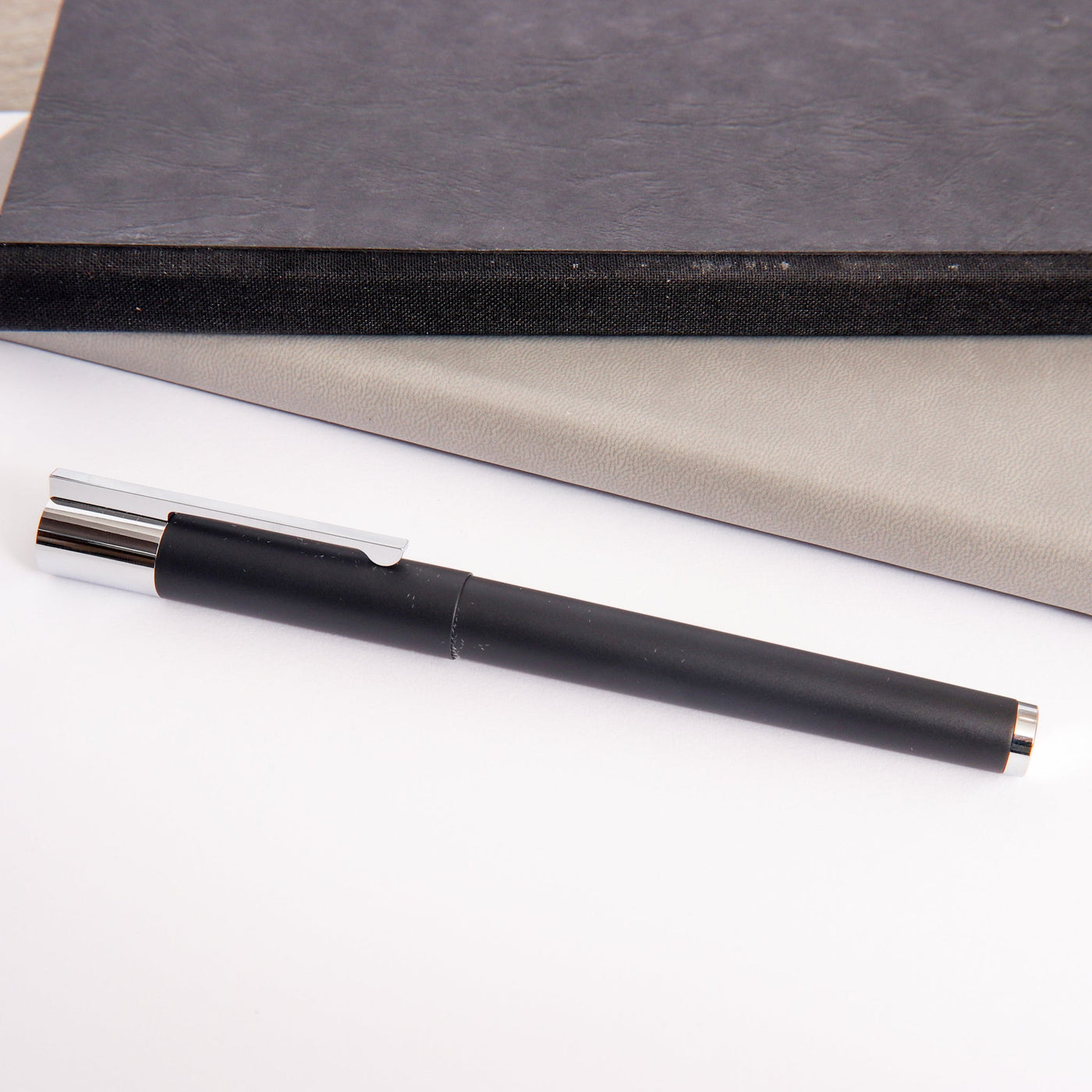 LAMY-Scala-Matte-Black-Rollerball-Pen-Black-Barrel-With-Metal-Trim