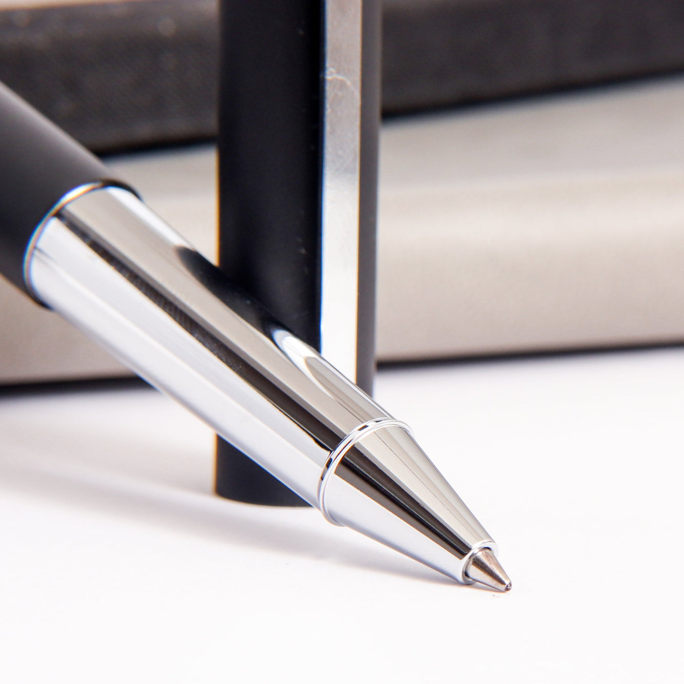 LAMY-Scala-Matte-Black-Rollerball-Pen-Tip-Details