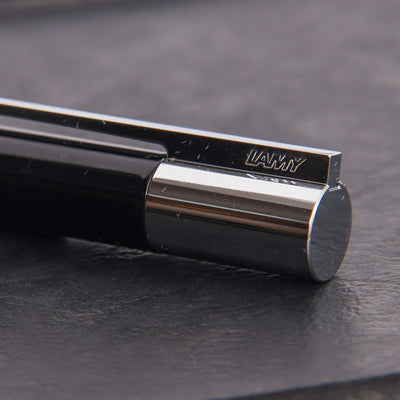 LAMY-Scala-Piano-Black-Ballpoint-Pen-Clip-Details