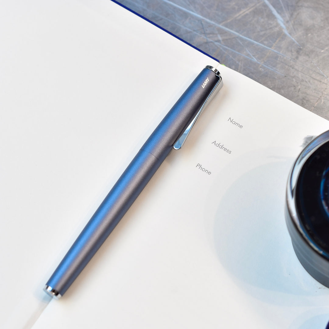 thumbnail image 2 of Lamy Studio Fountain Pen Imperial Blue With Fine Nib - Premium Writing Instrument 2 of 13