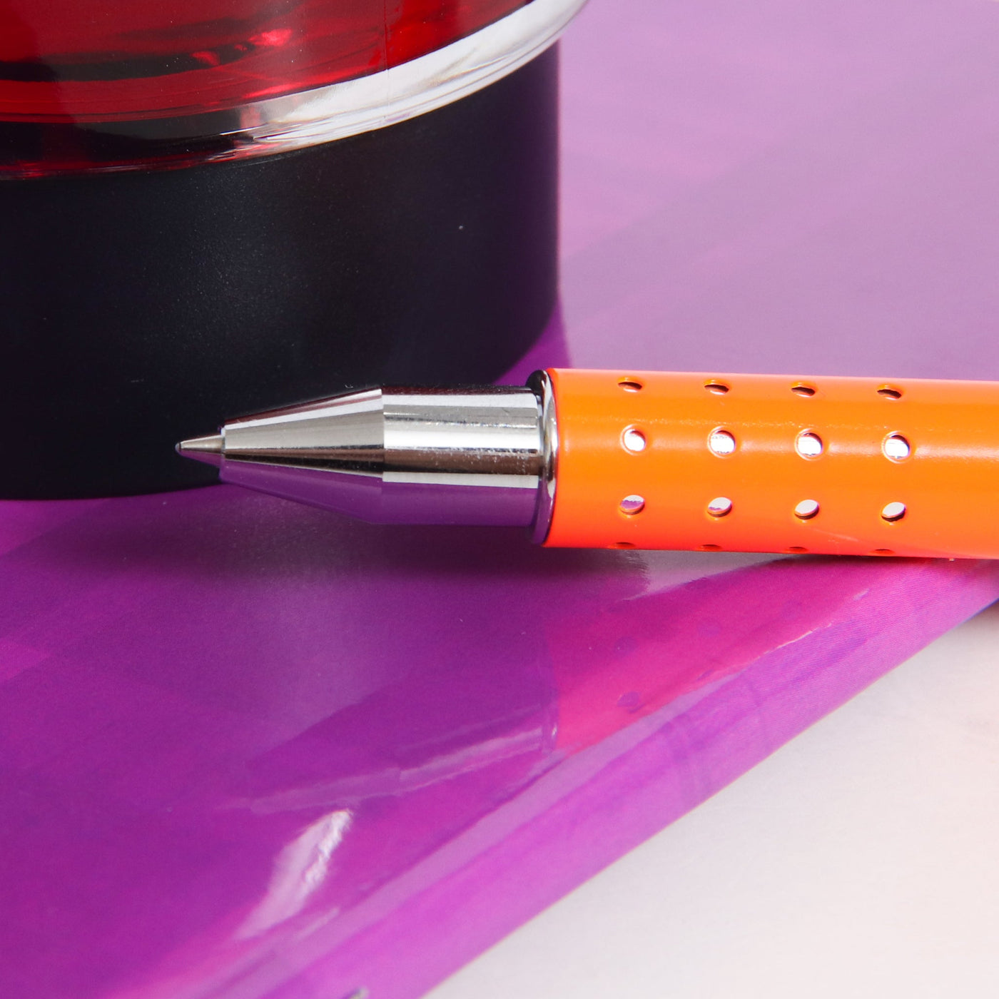 LAMY Swift Neon Orange Special Edition Rollerball Pen Grip Section