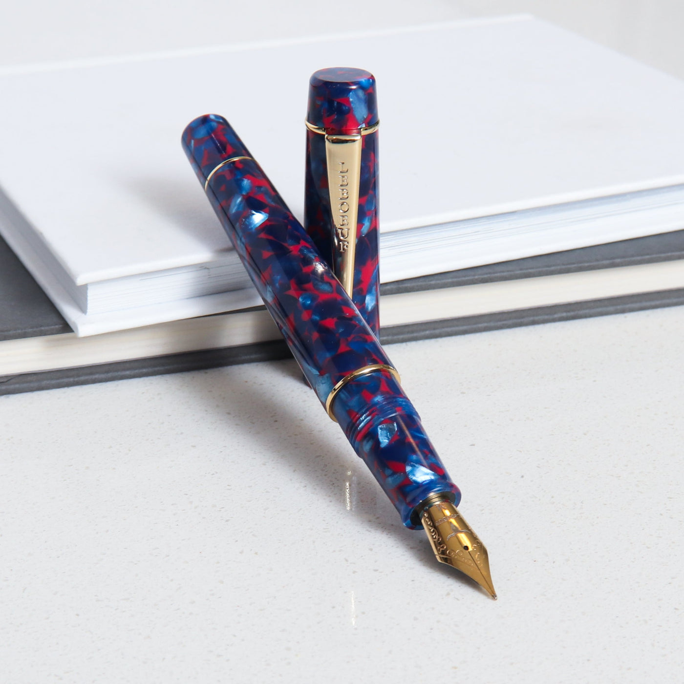 Blue & Red Fountain Pen