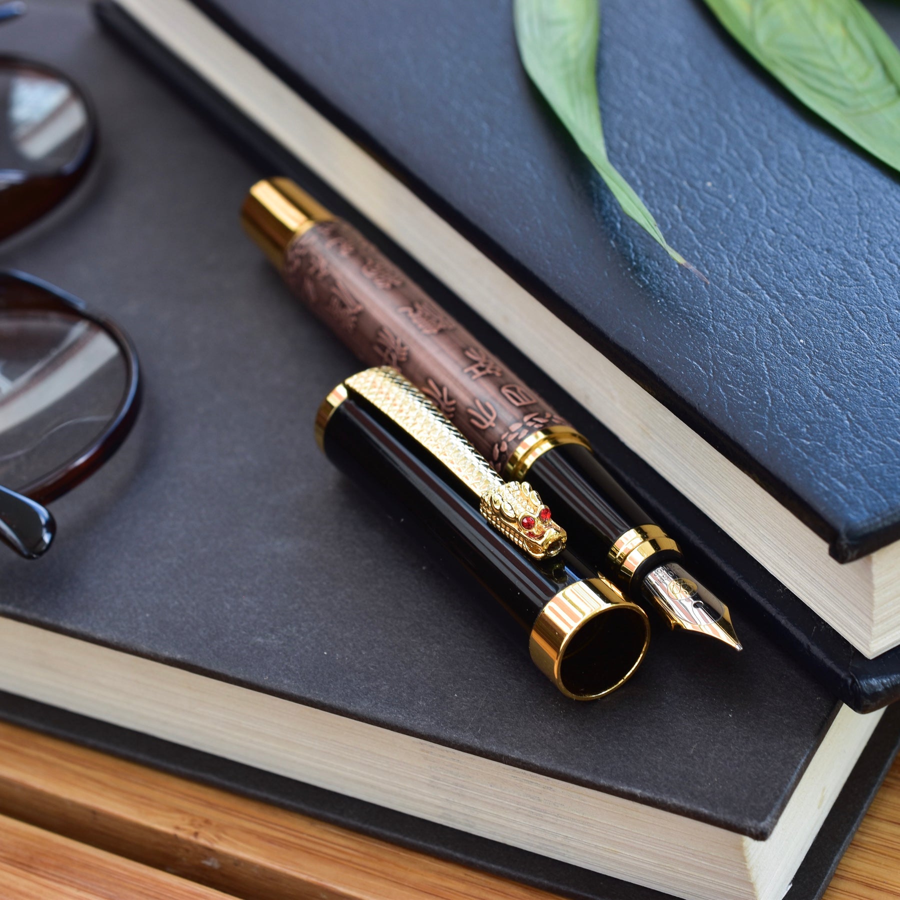 Luoshi Antique Bronze Dragon Fountain Pen Truphae