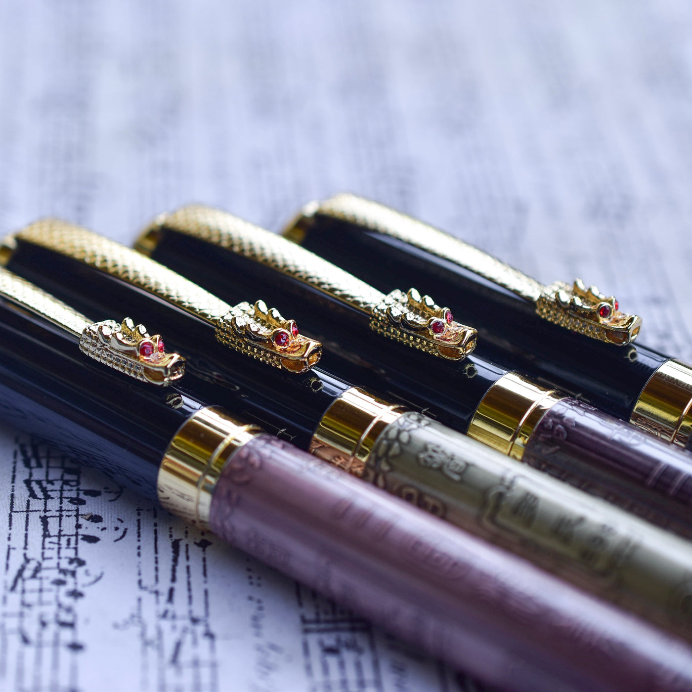 Luoshi Antique Bronze Dragon Fountain Pen Truphae